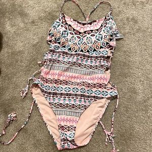 A fun& vibrant one piece swimsuit